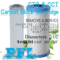 d d CTO CCT Carbon Block Filter Cartridge Briquette  medium